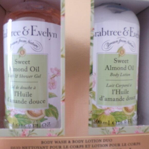 BLACK FRIDAY SALE Crabtree & Evelyn SWEET ALMOND OIL Bath & Shower Gel & Lotion - Picture 2 of 4